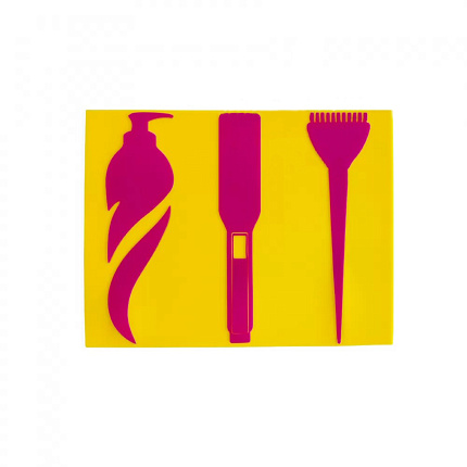 Keratin Tools Термоковрик 2 мм Желтый-Розовый